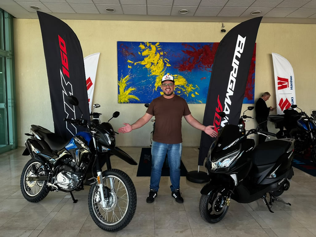 Conferimos de perto duas novidades da Suzuki Haojue para o mercado nacional: NK 160 e  Burgman 125