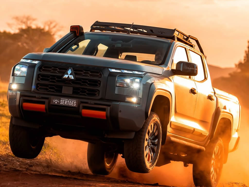 Custando R$ 339.990, Mitsubishi lança série especial Sertões da Triton